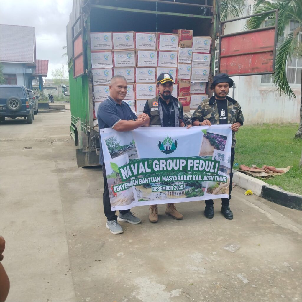 "Naval Group proudly hands over humanitarian aid to the people of East Aceh Regency affected by the floods.
The aid is symbolically received by the Regent of East Aceh, Mr. Iskandar Usman Al-Farlaky, S.H.I., M.Si, in a ceremony held in December 2025.
Thank you to the East Aceh Regional Government for the continued partnership and trust.
Together we stand with the flood-affected communities.
#NavalGroupPeduli #AcehTimurStrong #FloodRelief2025"